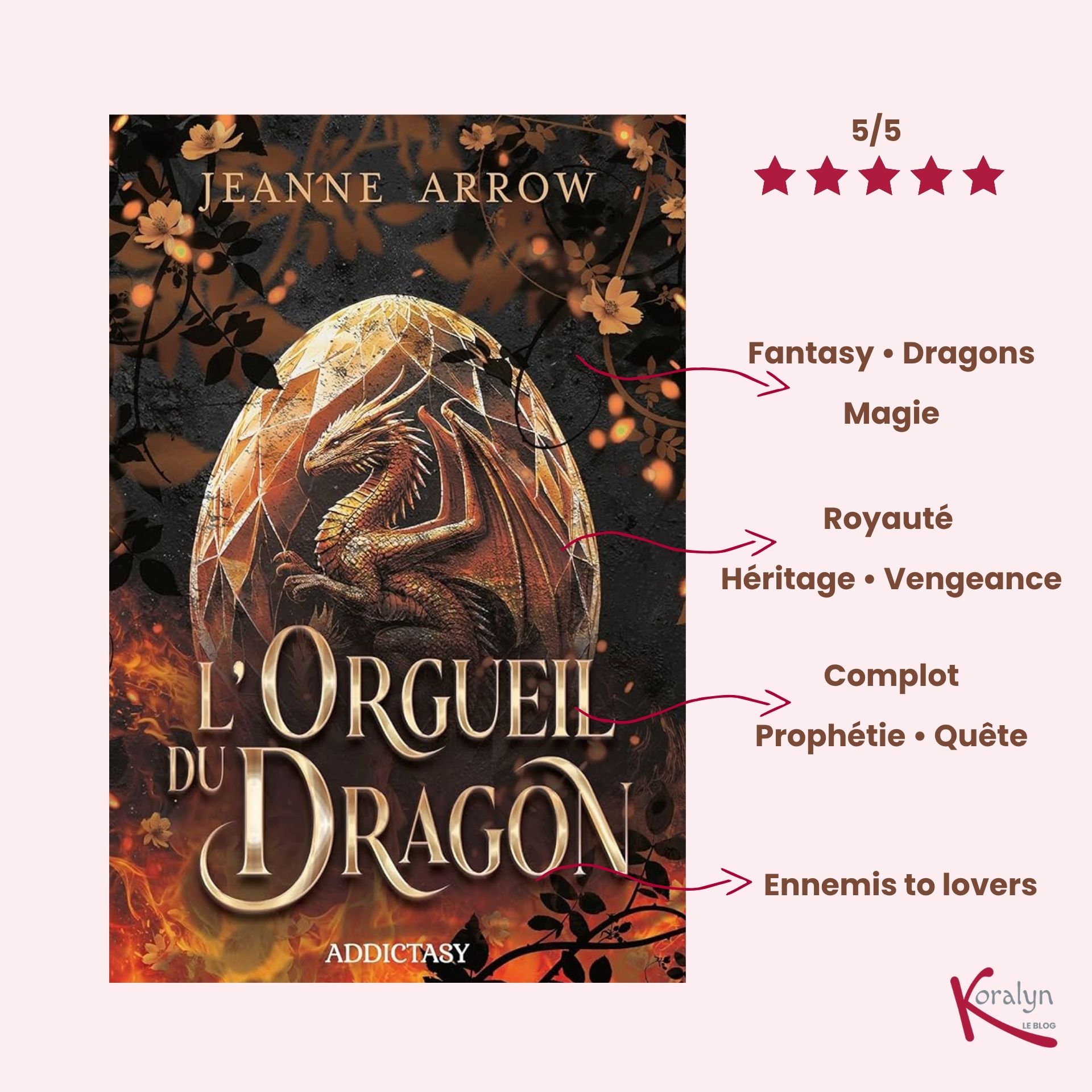 L'Orgueil du Dragon de Jeanne Arrow